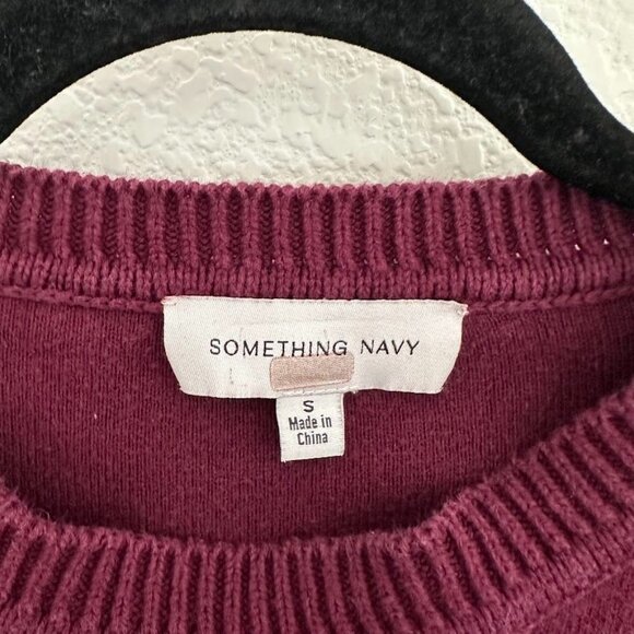 Something Navy Purple Colorblock Sweater Dress - Picture 6 of 8